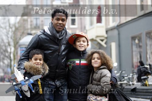 Amsterdam 21 januari 2009
Patrick Kluivert met zijn zoons Quincy Justin nen Ruben.
Peter Smulders bv