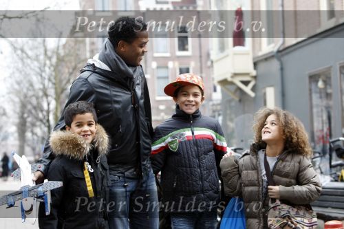 Amsterdam 21 januari 2009
Patrick Kluivert met zijn zoons Quincy Justin nen Ruben.
Peter Smulders bv