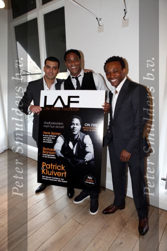 Amsterdam 24 maart 2009
Presentatie LAF Life after Football in club Momo. patrick Kluivert Zhouf Regi Blinker en Charly Luske
Peter Smulders bv