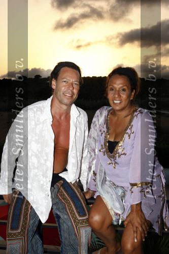 Ibiza 5 juli 2008
Patty Brard met haar verloofde Antoine op het strand vanTropicana op ibiza.
