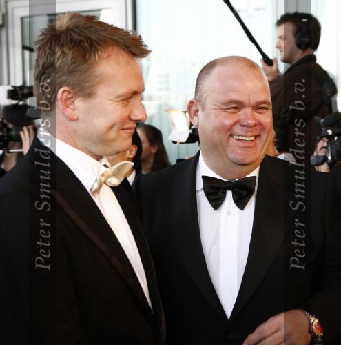 Rotterdam 20 april 2008
Premiere les Miserables  in het nieuwe Luxor theater. Paul de Leeuw en Stefan Nugter  
Peter Smulders bv