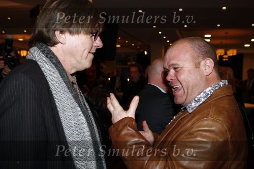 Bussum 24 januari 2008
Omroepman van het jaar verkiezing bij Jan Tabak. Paul de Leeuw en Bert v d Veer