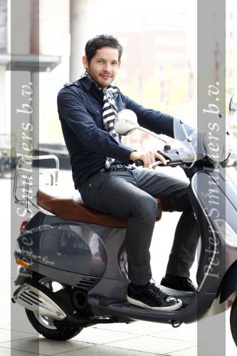 Amsterdam 23 april 2008
Percy op zijn vespa scooter.
Peter Smulders bv