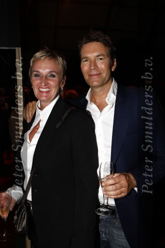 Amsterdam 26 januari 2008
Modeshow Bibi v d Velden tijdens amsterdam fashion week.
Piet Boon met vrouw