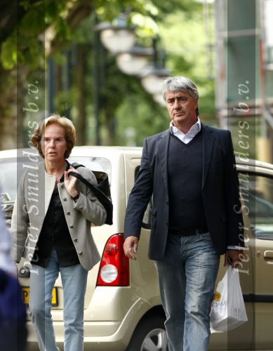 Amsterdam 16 juni 2008
Pieter Storms met zijn vriendin Nina Brink op de Cornelis Schuytstraat.