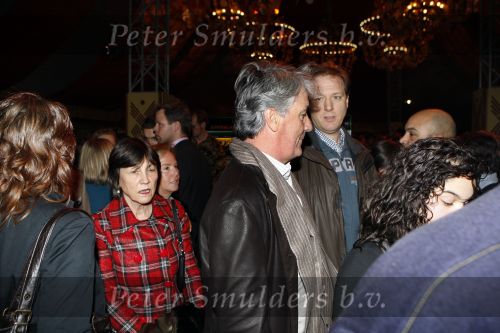 Amsterdam 17 december 2007
Pieter Storms met Nina Brink  en kinderen bij tros kerstcircus.