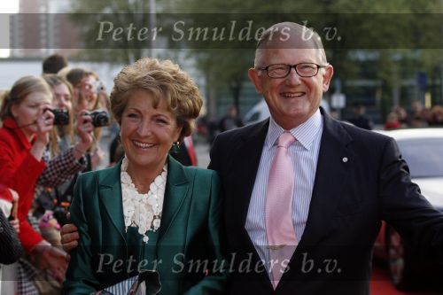 Utrecht 28 april 2009
Pieter v Vollenhoven viert zijn 70e verjaardag in het Beatrix theater in Utrecht. Pieter met Prinses Margriet
Peter Smulders bv