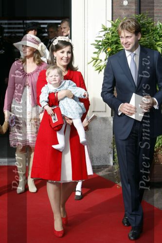 Den Haag 20 oktober 2007
Doop prinses Ariane . Prinses Anita met dochter Emma en Prins Floris