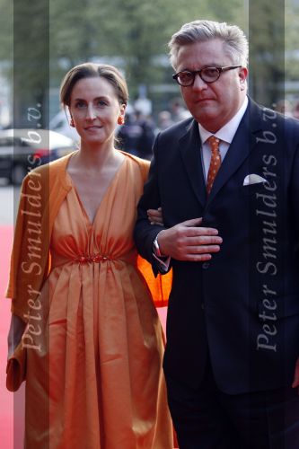 Utrecht 28 april 2009
Pieter v Vollenhoven viert zijn 70e verjaardag in het Beatrix theater in Utrecht. Prinses Laurent van belgie met zijn vrouw Prinses Claire
Peter Smulders bv