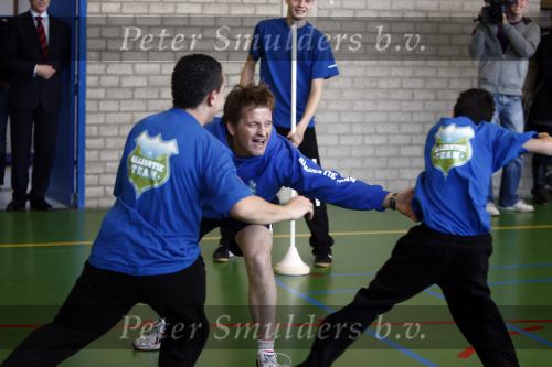 Almere 20 maart 2009
Prins Pieter Christiaan en zijn vrouw Prinses Anita bij sporthal in almere voor Make a difference day.
Peter Smulders bv