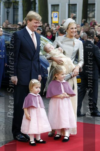 Den Haag 20 oktober 2007
Doop prinses Ariane. Prins Willem Alexander Maxima Ariana Alexia en Amalia.