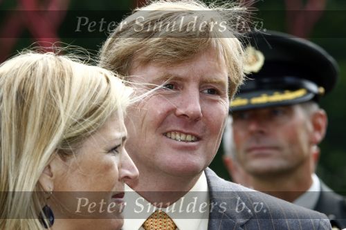Wassenaar 31 mei 2008
Prinses Maxima en Prins Willem Alexander openen de beeldentuin bij het stadhuis van Wassenaar.