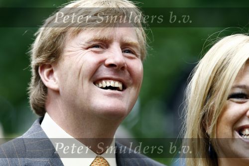 Wassenaar 31 mei 2008
Prinses Maxima en Prins Willem Alexander openen de beeldentuin bij het stadhuis van Wassenaar.