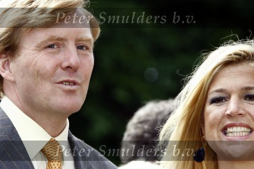 Wassenaar 31 mei 2008
Prinses Maxima en Prins Willem Alexander openen de beeldentuin bij het stadhuis van Wassenaar.