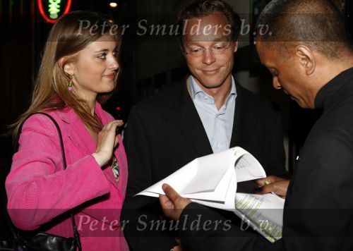 Amsterdam 31 mei 2008
Prins Maurits en Prinses Marilene vrieren hun 10 jarig huwelijksfeest in de supper Club. Prins Jaime met vriendin