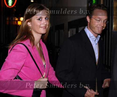 Amsterdam 31 mei 2008
Prins Maurits en Prinses Marilene vrieren hun 10 jarig huwelijksfeest in de supper Club. Prins Jaime met vriendin