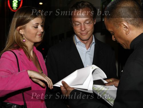 Amsterdam 31 mei 2008
Prins Maurits en Prinses Marilene vrieren hun 10 jarig huwelijksfeest in de supper Club. Prins Jaime met vriendin