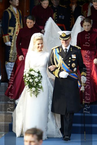 Amsterdam 2 februari 2002
Prins Willem Alexander en Maxima trouwen.
Prinses Juliana als bruidsmeisje