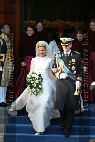 Amsterdam 2 februari 2002
Prins Willem Alexander en Maxima trouwen.
Prinses Juliana als bruidsmeisje