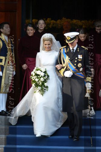 Amsterdam 2 februari 2002
Prins Willem Alexander en Maxima trouwen.
Prinses Juliana als bruidsmeisje