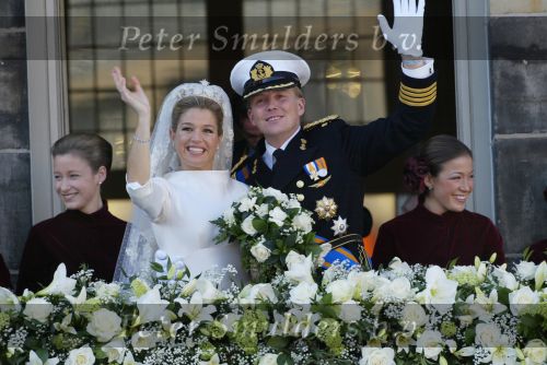 Amsterdam 2 februari 2002
Prins Willem Alexander en Maxima trouwen.
Prinses Juliana als bruidsmeisje