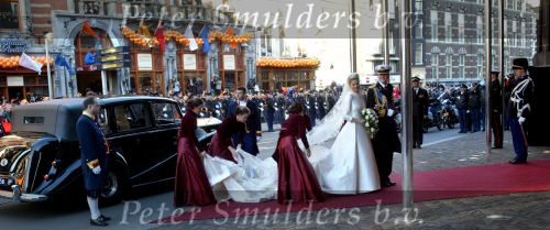 Amsterdam 2 februari 2002
Prins Willem Alexander en Maxima trouwen.
Prinses Juliana als bruidsmeisje