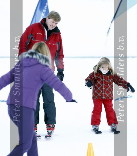 Lech 10 februari 2008
Fotosessie Koninklijke familie. 
Prinses Amalia met Prinses Maxima en Prins Willem Alexander