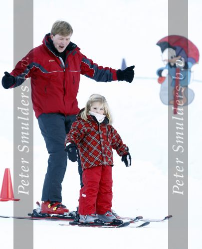Lech 10 februari 2008
Fotosessie Koninklijke familie. 
Prinses Amalia met Prins Willem Alexander