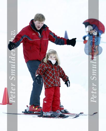 Lech 10 februari 2008
Fotosessie Koninklijke familie. 
Prinses Amalia met Prins Willem Alexander