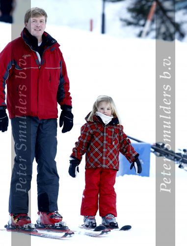 Lech 10 februari 2008
Fotosessie Koninklijke familie. 
Prinses Amalia met Prins Willem Alexander