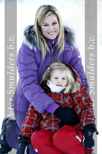 Lech 10 februari 2008
Fotosessie Koninklijke familie. 
Prinses Amalia met Prinses Maxima