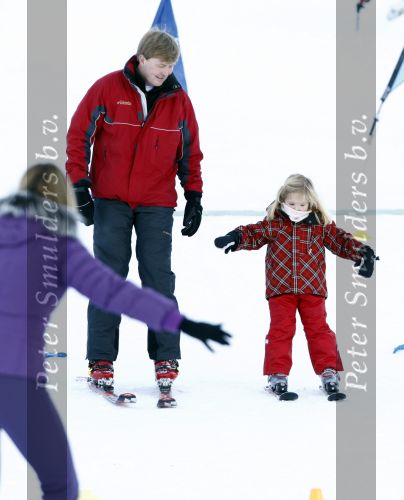 Lech 10 februari 2008
Fotosessie Koninklijke familie. 
Prinses Amalia met Prinses Maxima en Prins Willem Alexander