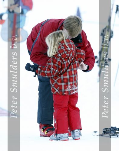 Lech 10 februari 2008
Fotosessie Koninklijke familie. 
Prinses Amalia met Prins Willem Alexander