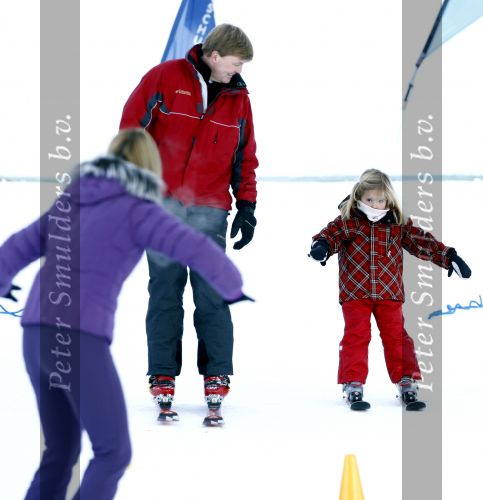 Lech 10 februari 2008
Fotosessie Koninklijke familie. 
Prinses Amalia met Prinses Maxima en Prins Willem Alexander