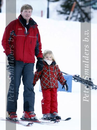 Lech 10 februari 2008
Fotosessie Koninklijke familie. 
Prinses Amalia met Prins Willem Alexander