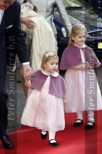 Den Haag 20 oktober 2007
Doop prinses Ariane. Prins Willem Alexander Maxima Ariana Alexia en Amalia.