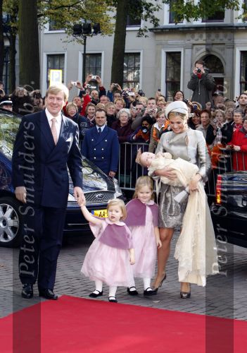 Den Haag 20 oktober 2007
Doop prinses Ariane. Prins Willem Alexander Maxima Ariana Alexia en Amalia.
