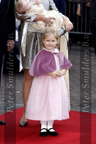 Den Haag 20 oktober 2007
Doop prinses Ariane. Prins Willem Alexander Maxima Ariana Alexia en Amalia.