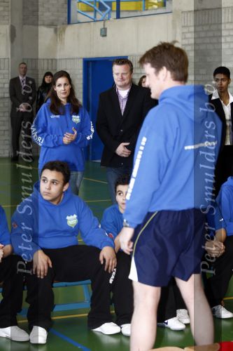 Almere 20 maart 2009
Prins Pieter Christiaan en zijn vrouw Prinses Anita bij sporthal in almere voor Make a difference day.
Peter Smulders bv