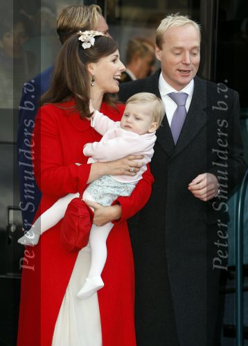Den Haag 20 oktober 2007
Doop prinses Ariane . Prinses Anita v Vollenhoven met dochter Emma en Prins Carlos