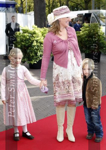 Den Haag 20 oktober 2007
Doop prinses Ariane . een zwangere prinses Annette met Isabelle en Sam