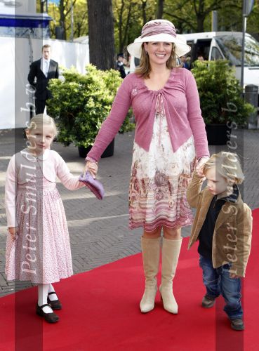 Den Haag 20 oktober 2007
Doop prinses Ariane . een zwangere prinses Annette met Isabelle en Sam