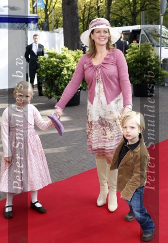 Den Haag 20 oktober 2007
Doop prinses Ariane . een zwangere prinses Annette met Isabelle en Sam