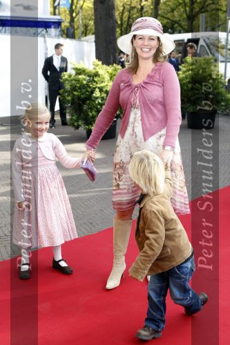 Den Haag 20 oktober 2007
Doop prinses Ariane . een zwangere prinses Annette met Isabelle en Sam