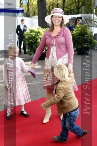 Den Haag 20 oktober 2007
Doop prinses Ariane . een zwangere prinses Annette met Isabelle en Sam