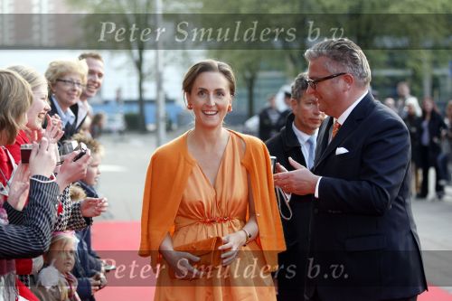 Utrecht 28 april 2009
Pieter v Vollenhoven viert zijn 70e verjaardag in het Beatrix theater in Utrecht. Prinses Laurent van belgie met zijn vrouw Prinses Claire
Peter Smulders bv