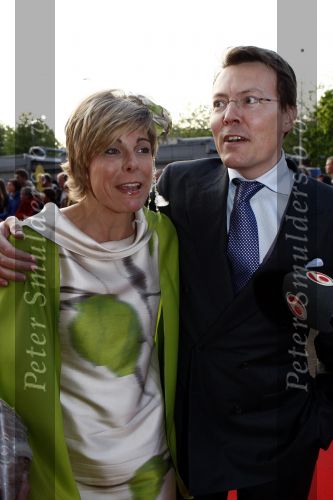 Utrecht 28 april 2009
Pieter v Vollenhoven viert zijn 70e verjaardag in het Beatrix theater in Utrecht. Prinses laurentien en Prins Constantijn
Peter Smulders bv