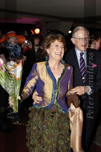 Apeldoorn 19 januari 2008
Prinses Margriet Pieter v Vollenhoven Prins Maurits Prinses Marilene Prins Bernhard jr  een zwangere Prinses Annette Prins Pieter Christiaan Prinses Anita Prins Floris Prinses Aimee Koningin Beatrix Prins Constantijn Prinses Laurentien Prins Friso Prinses Maebel Wisse Smit Prins Carlos en Prinses carolien bij voorstelling in Theater tbv vefrjaardag prinses Margriet.