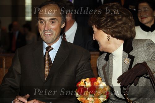Utrecht 24 oktober 2007
Prins Lorenz van Belgie en Prinses Margriet bij bijeenkomst in Utrecht. Er werd gedemonstreerd tegen het belgisch konngshuis.