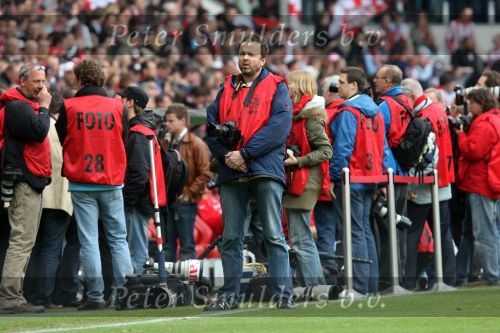 Eindhoven, 13 April 2008 Kampioenswedstrijd PSV-FC Twente, eindstand 1-1 Seizoen 2007/2008. PSV daardoor nog niet kampioen.
Fotograaf Rene Bouwman